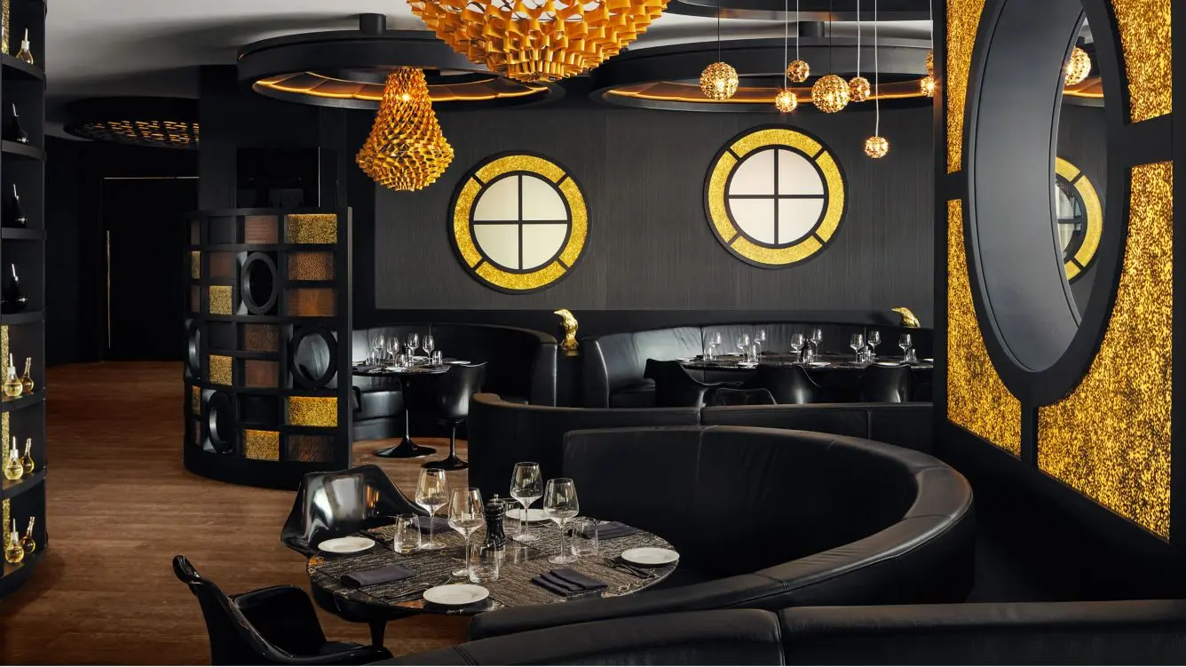 JW Marriott Baku Oronero Bar OroNero Bar & Ristorante at the Marriott Absheron Hotel in Baku.