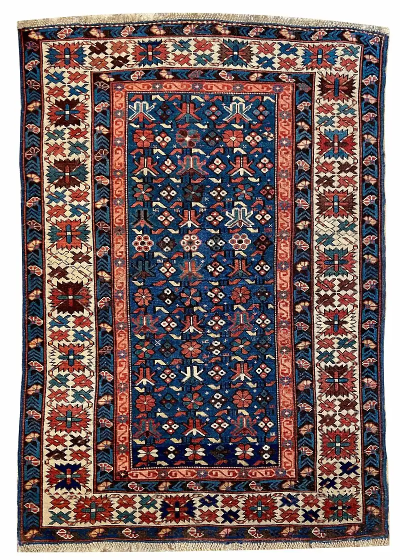 Khyrdagul Chichi Azeri rug Khyrdagul Chichi Azeri rug consisting of small flowers that complement each other in both horizontal and vertical directions.