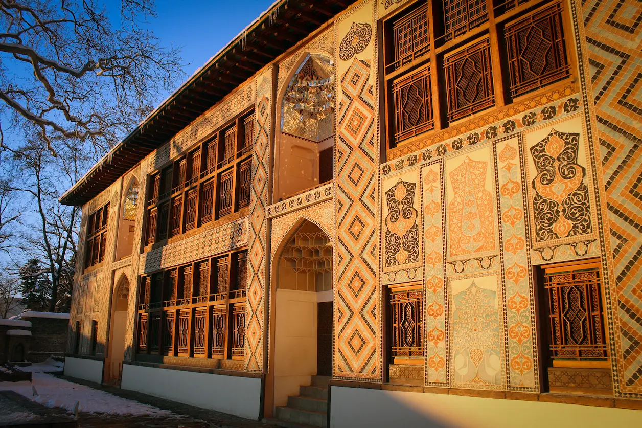 Palace of Shaki Khans Palace of Shaki Khans at sunrise.