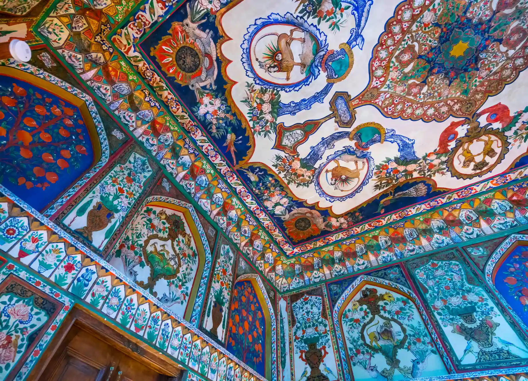 Shaki Khans Palace Wall Paintings Beautiful and colorful wall paintings in Shaki Khan Palace.